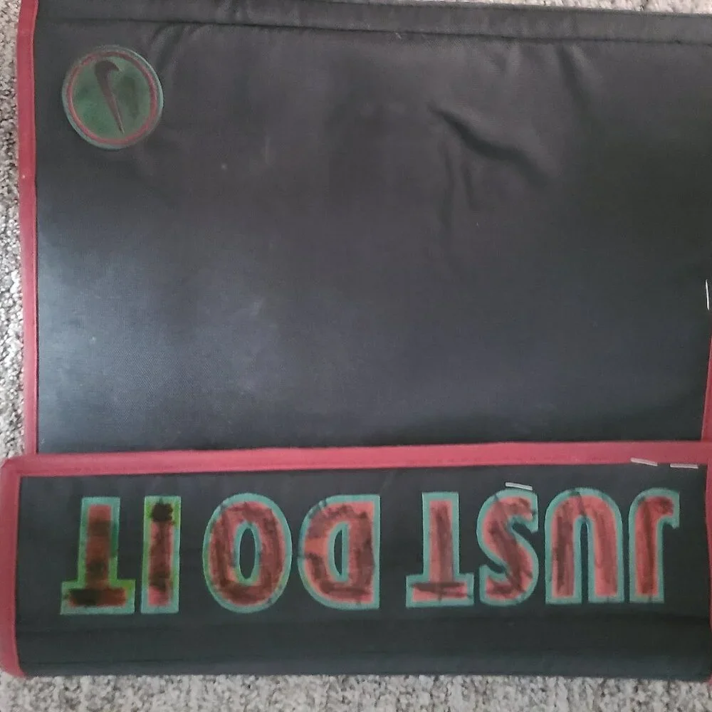 1994 Mead Nike Just Do It Trapper Keeper Three Ring Binder Black Red